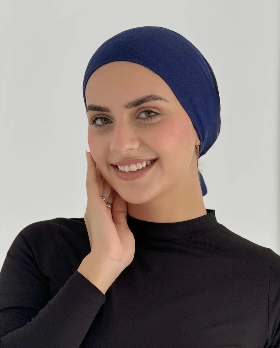 Dark Blue Aura Solid Bandana