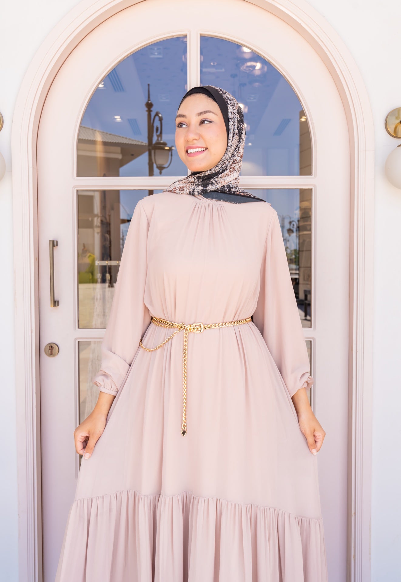 Beige Diana Dress