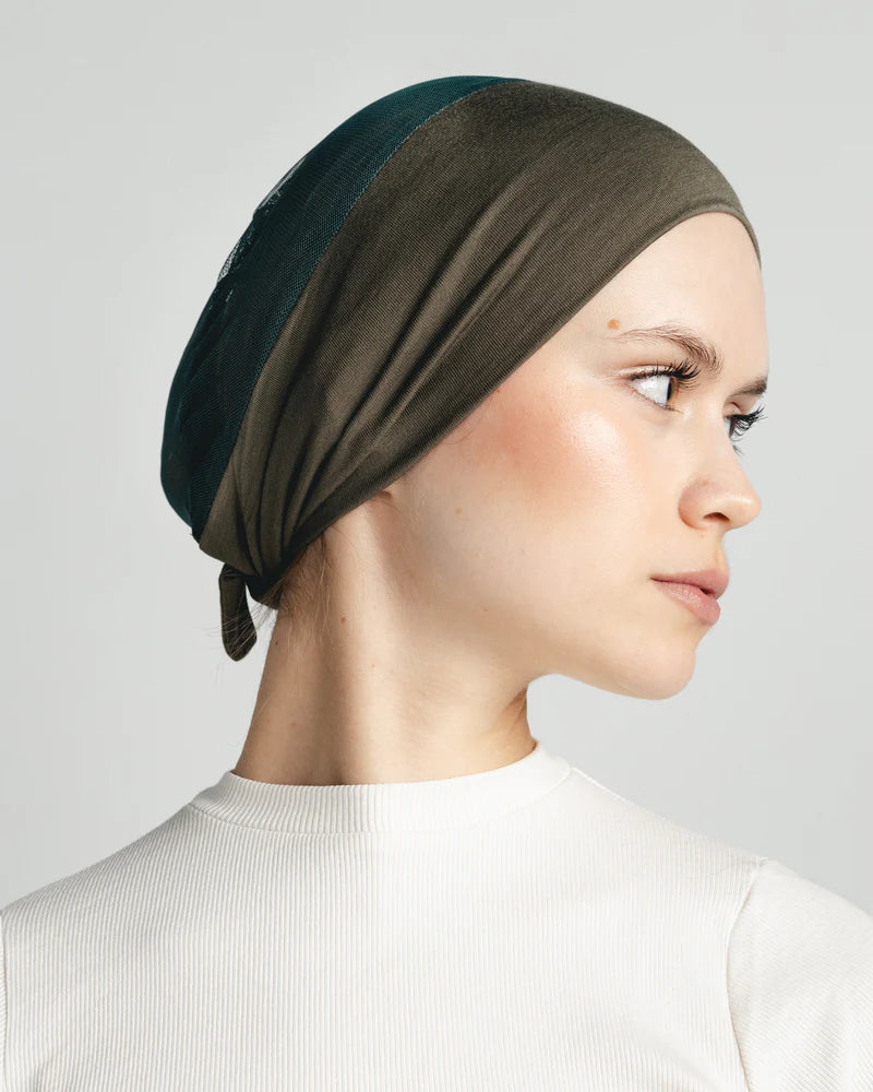 Olive Aura Mesh Bandana