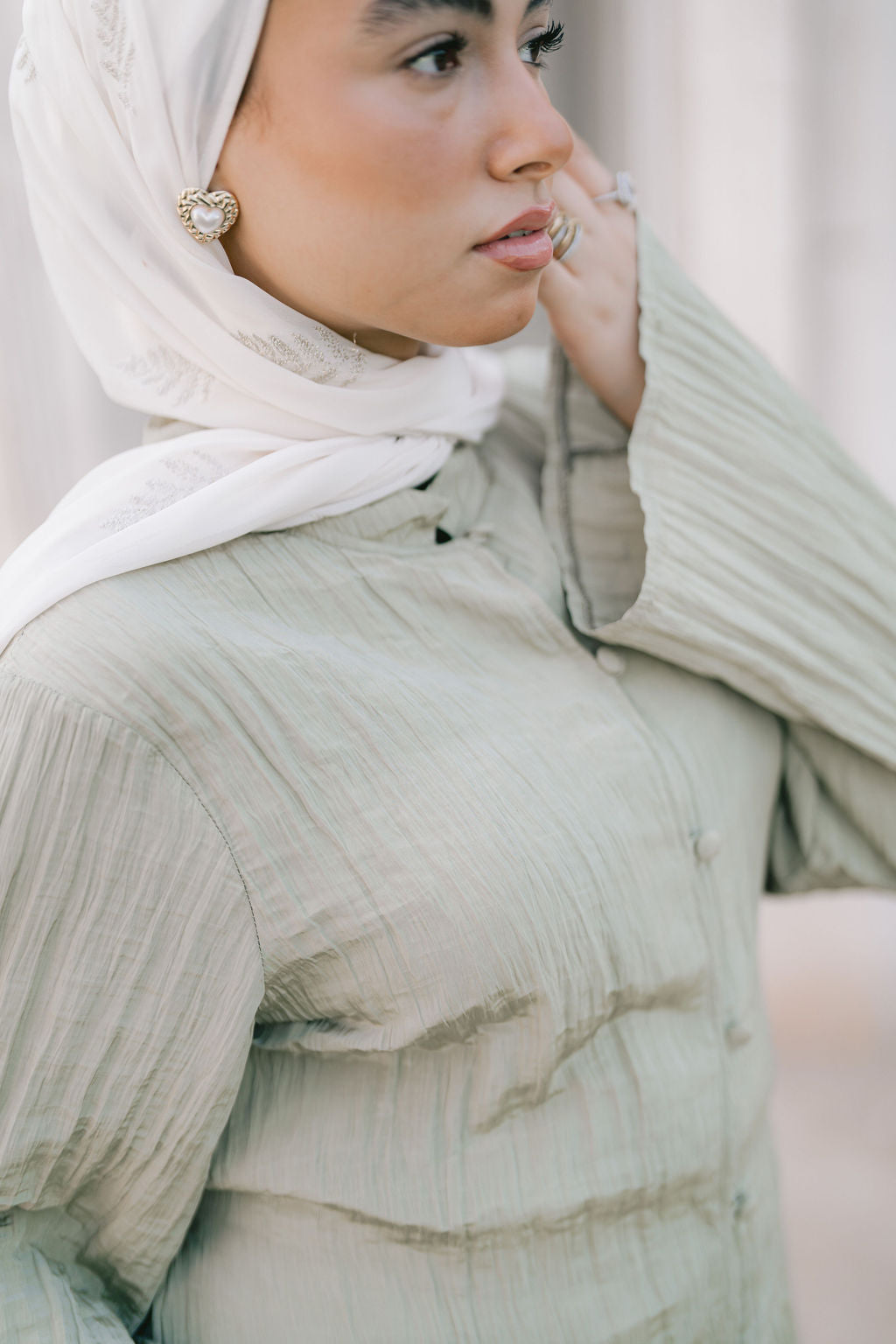 Olive Confetti Blouse