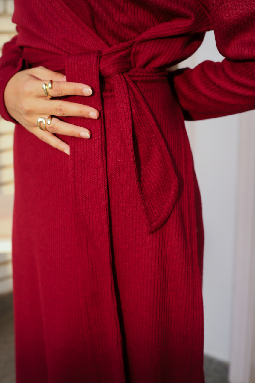 Oxblood Sadeel Dress
