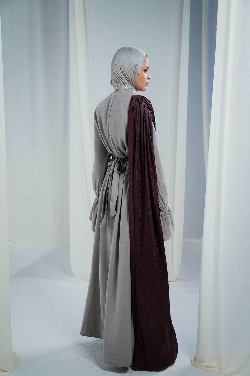 Greige Sham Abaya