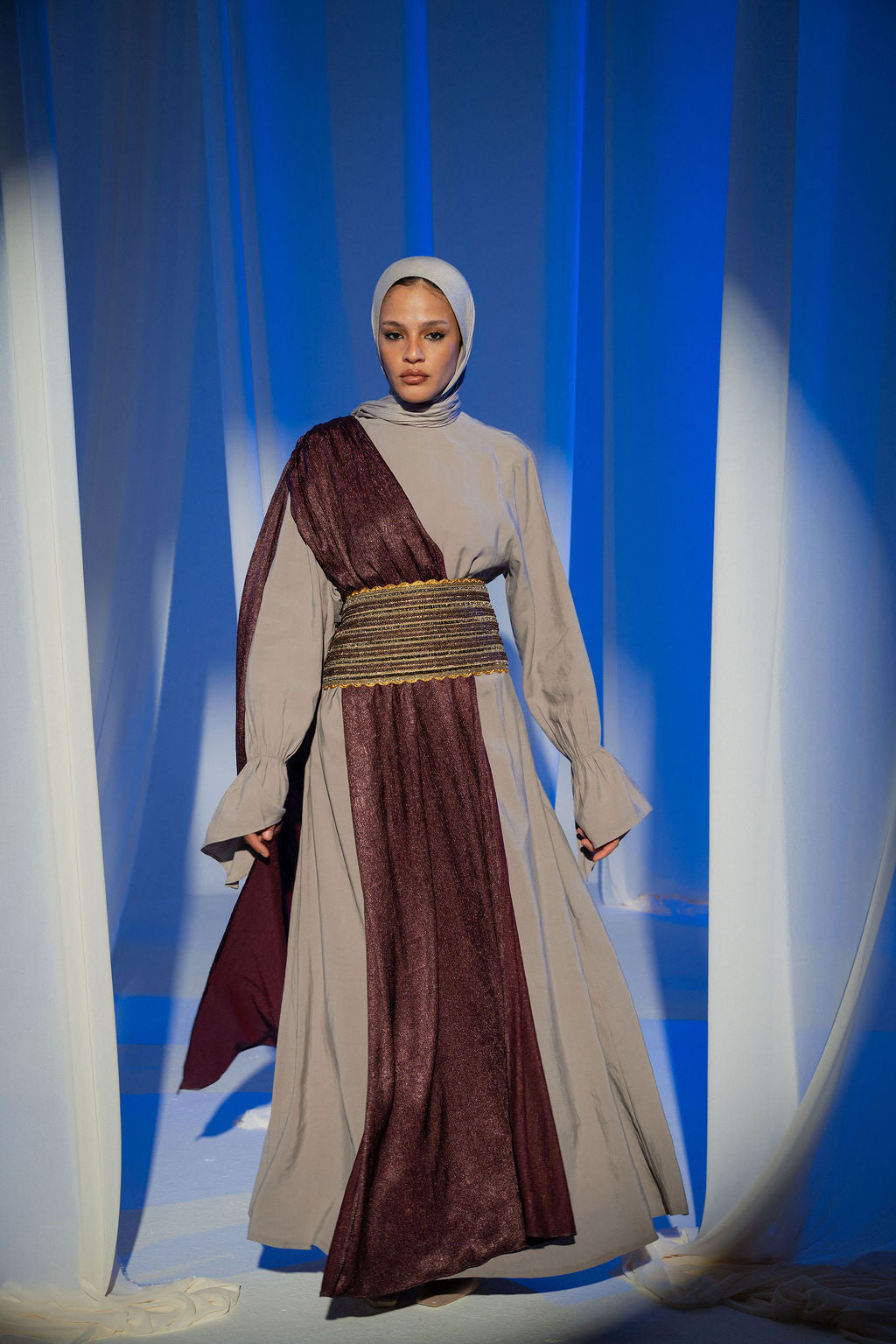 Greige Sham Abaya