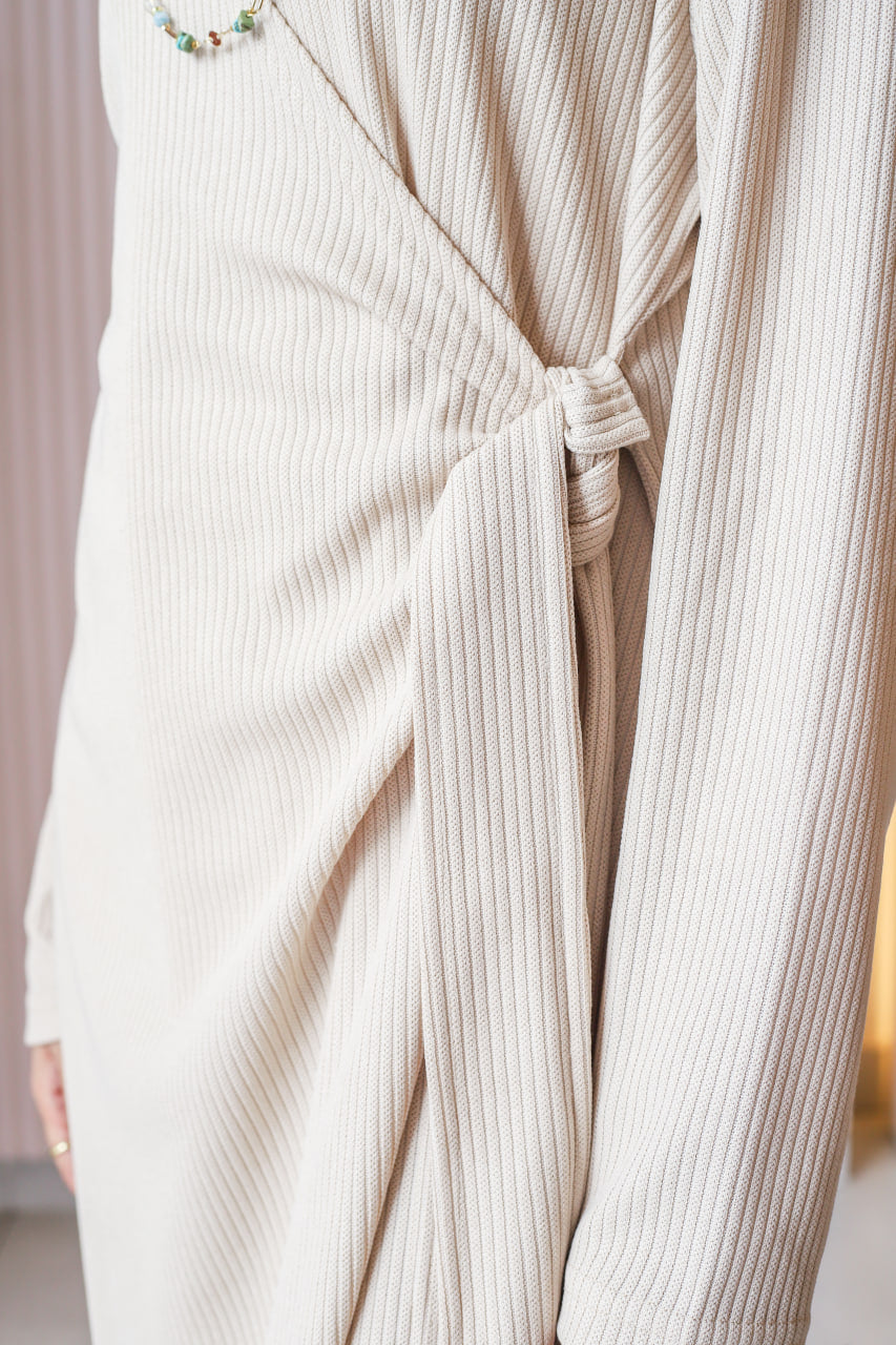 Beige Sadeel Dress