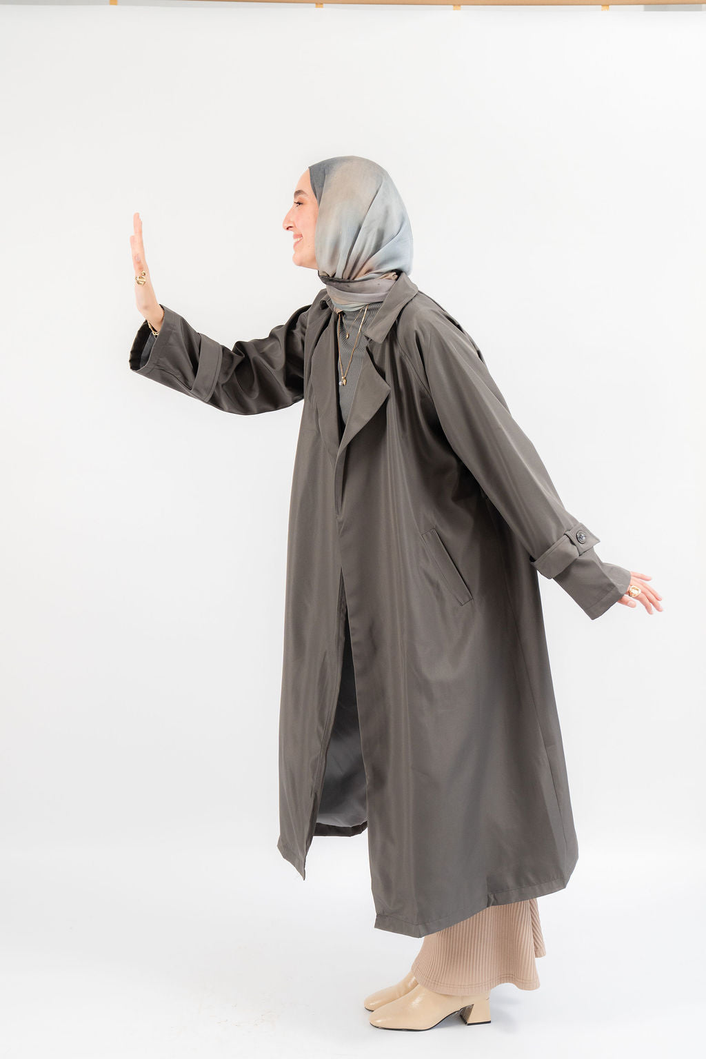 Grey Vogue Girl Coat
