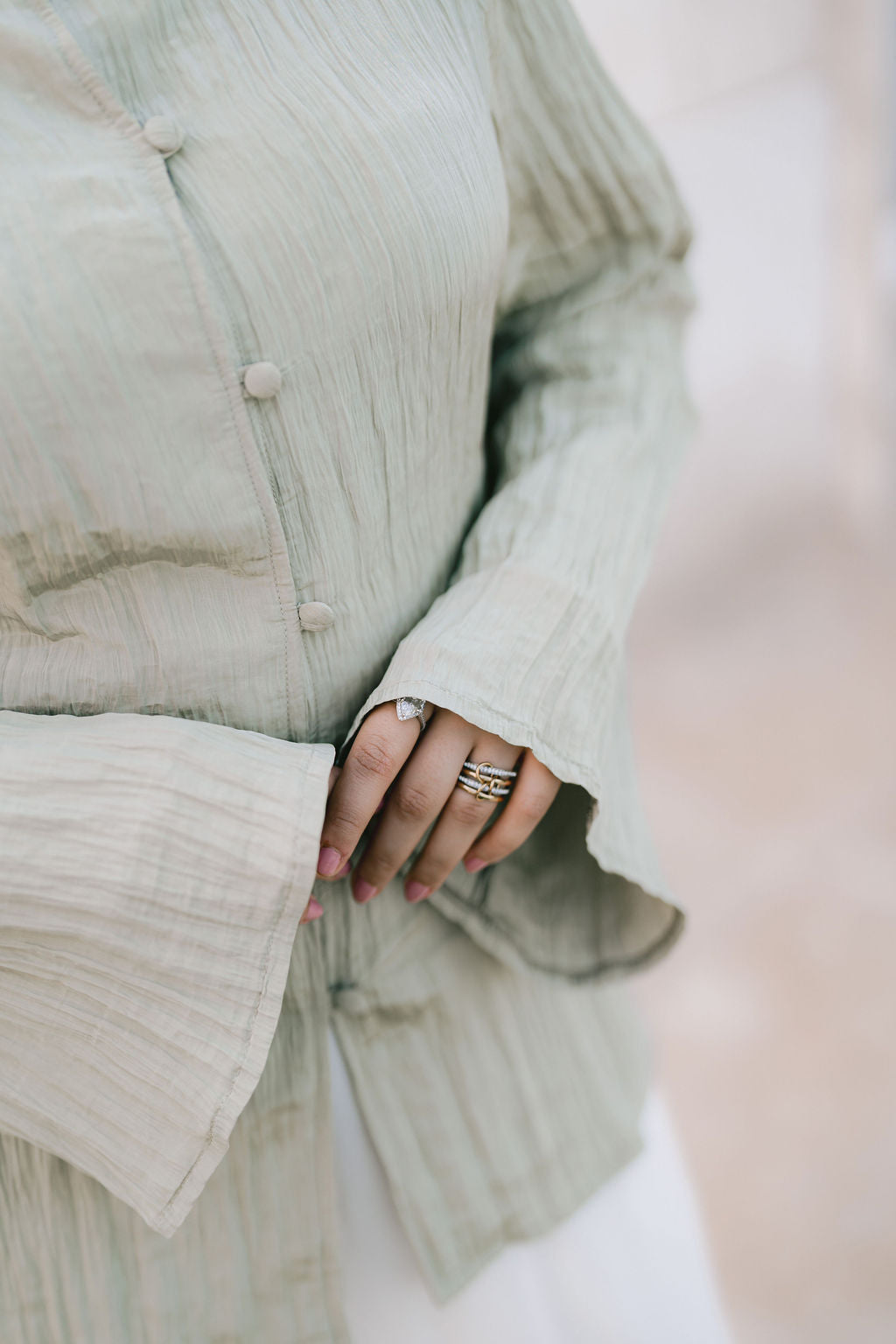 Olive Confetti Blouse