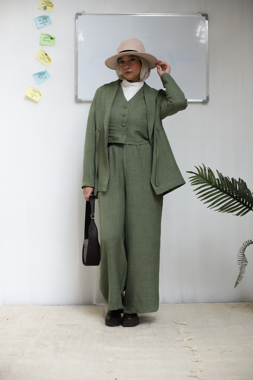 Olive Banker Vest