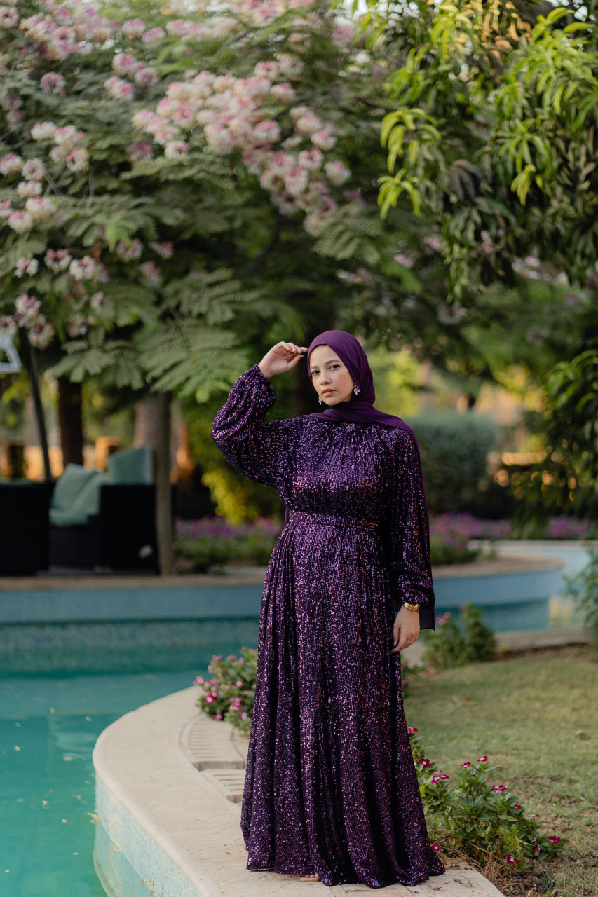 Purple Bling Bling Dress