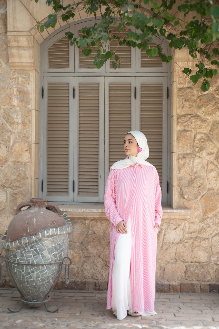 Pink Stripea Shirt