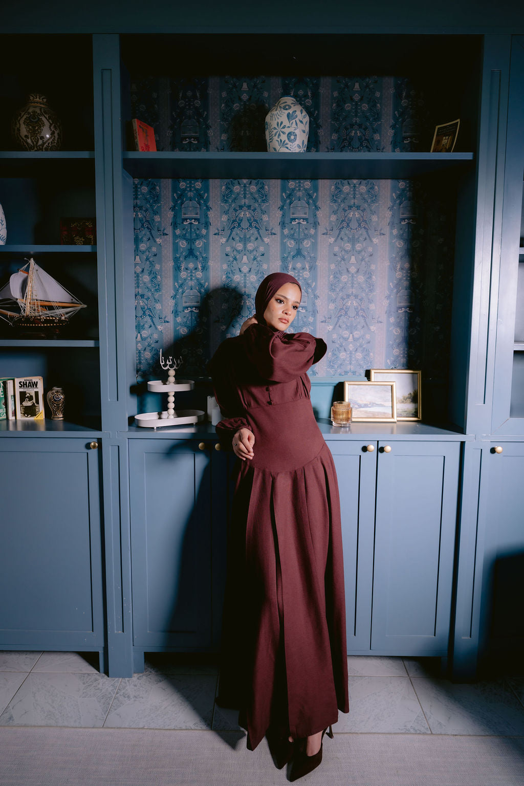 Berry Genoa Dress
