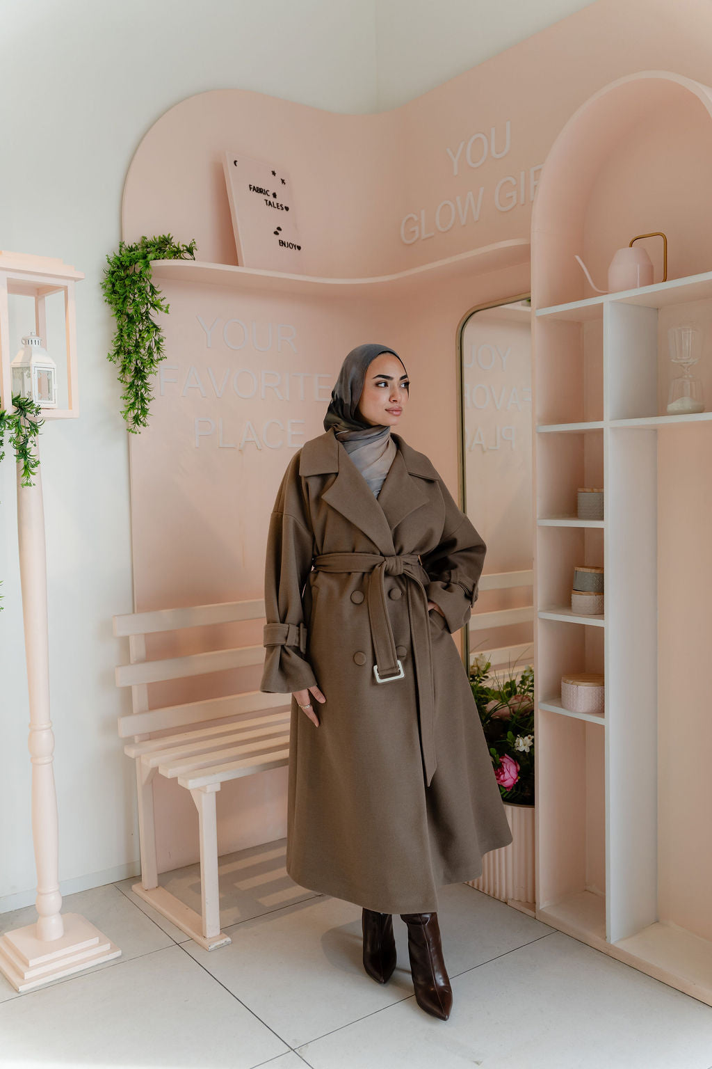 Hardwood Rue Trench Coat