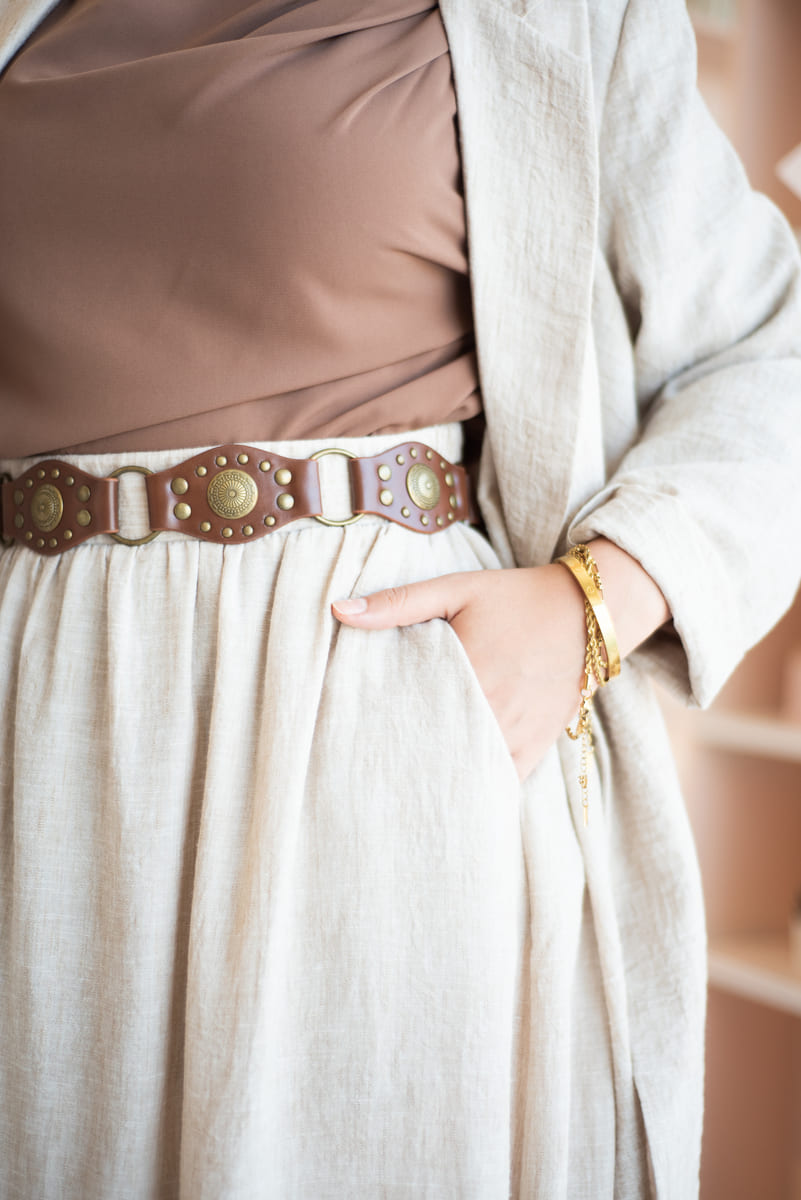 Caramel Solana Blouse