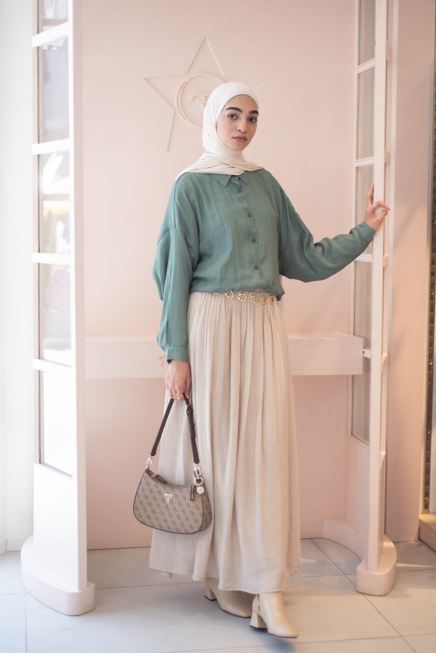 Beige Isla Skirt