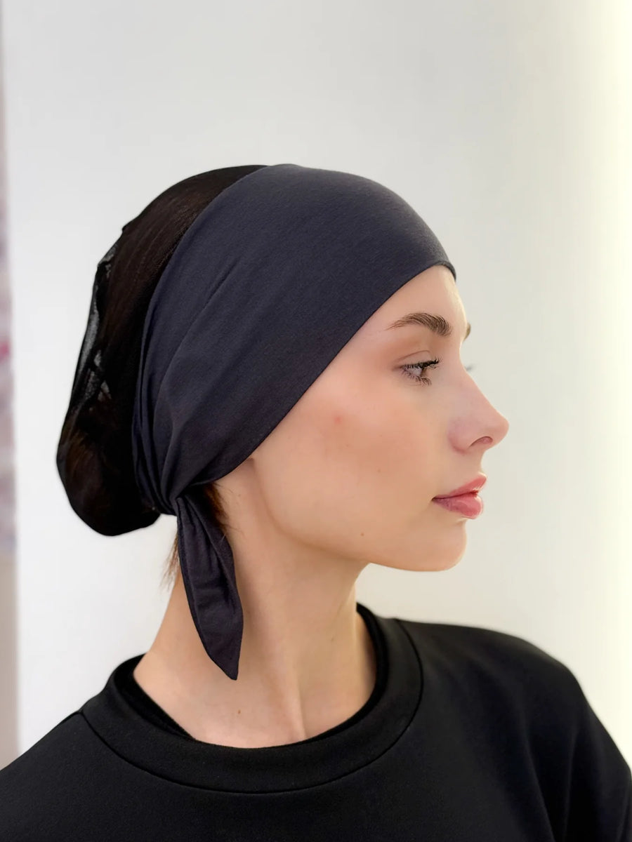 Ink Black Aura Mesh Bandana