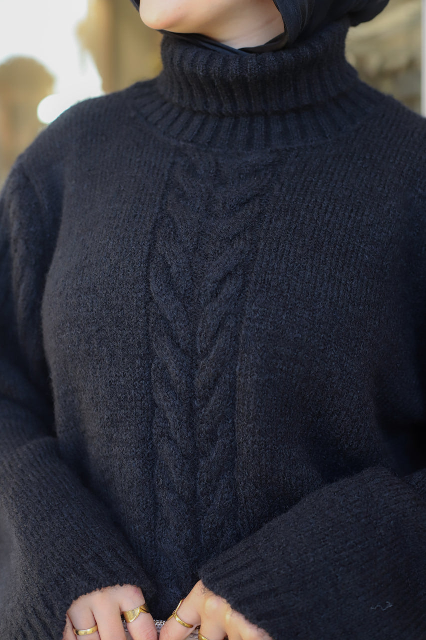 Black Cozy Puff