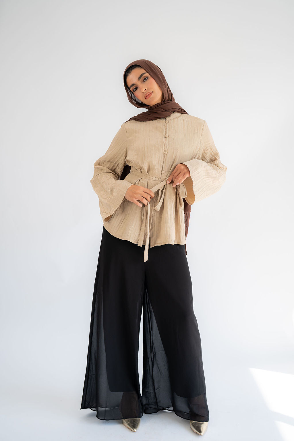 Latte Confetti Blouse