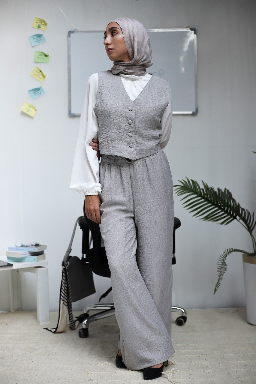 Grey Banker Vest