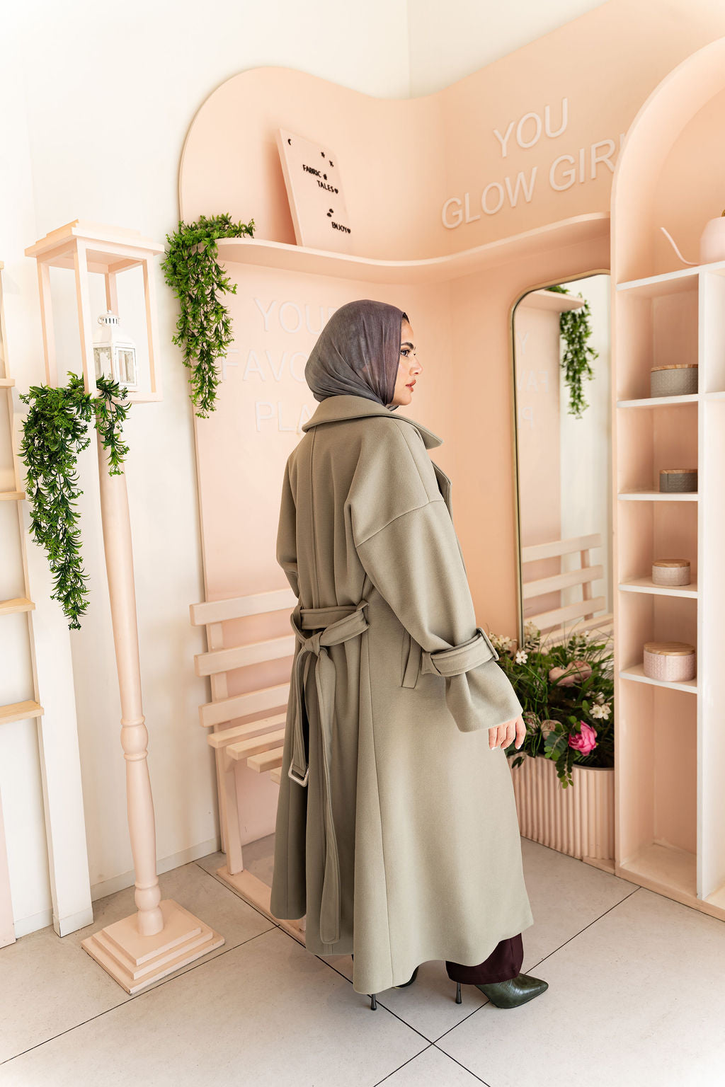 Sage Rue Trench Coat