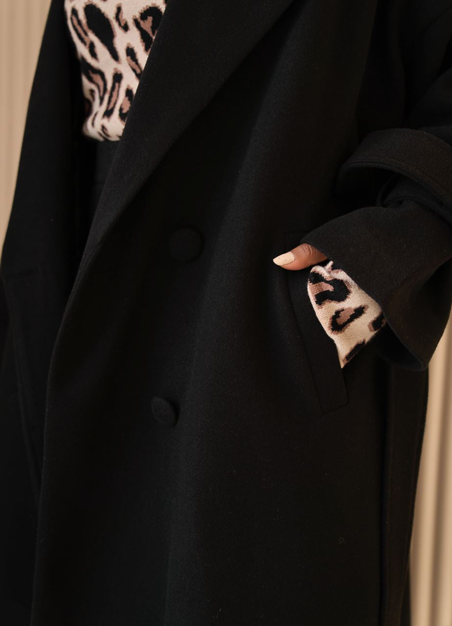 Black Rue Trench Coat