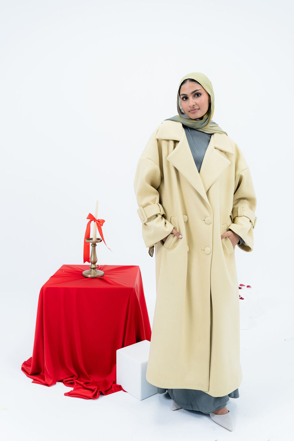 Butter Yellow Rue Trench Coat