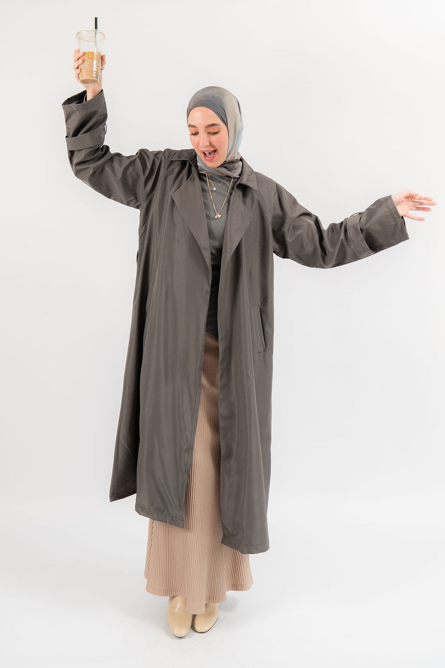 Grey Vogue Girl Coat