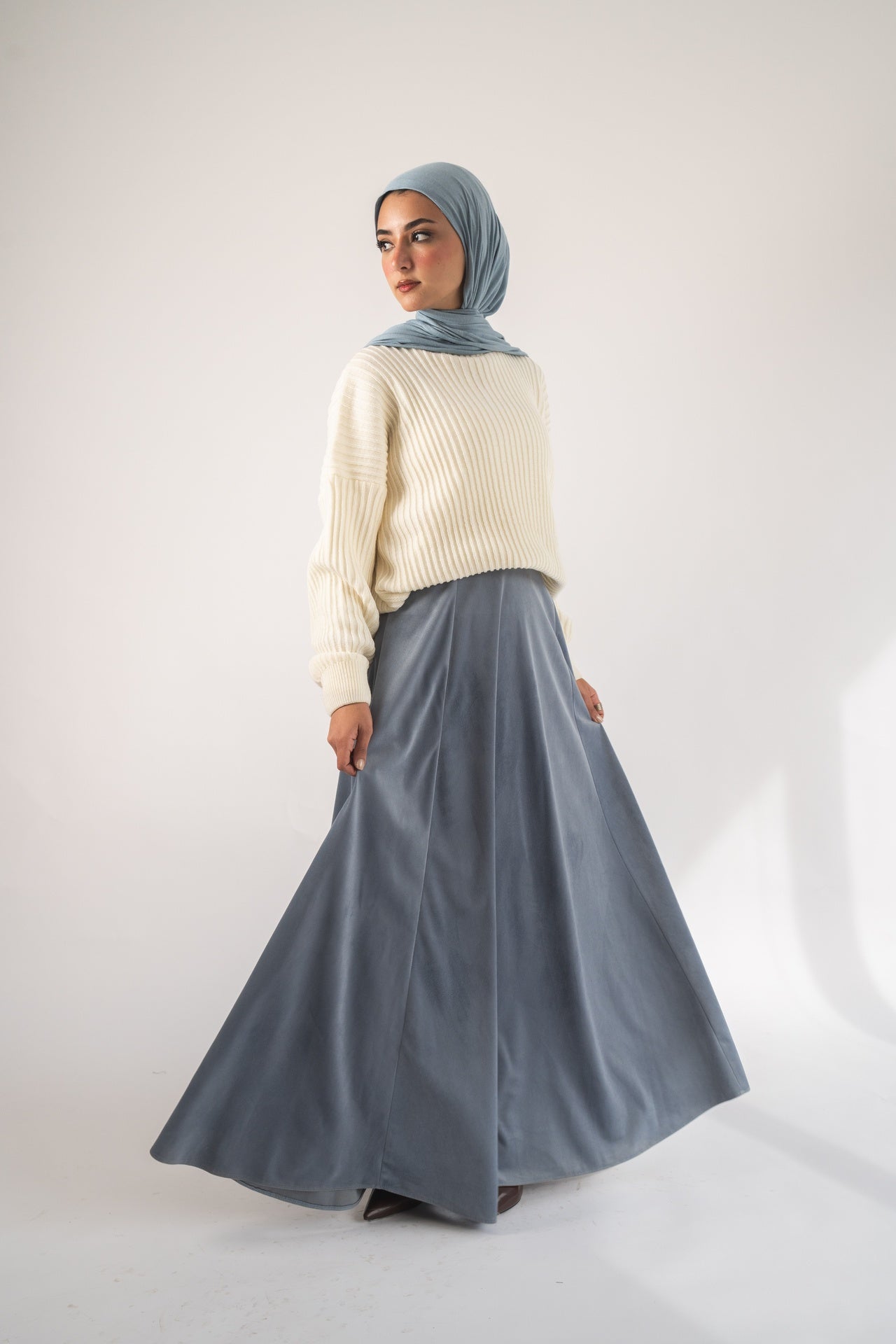 Dusty Blue Moorea Skirt