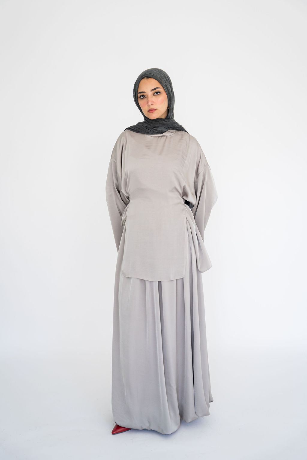 Silver Liwa Blouse