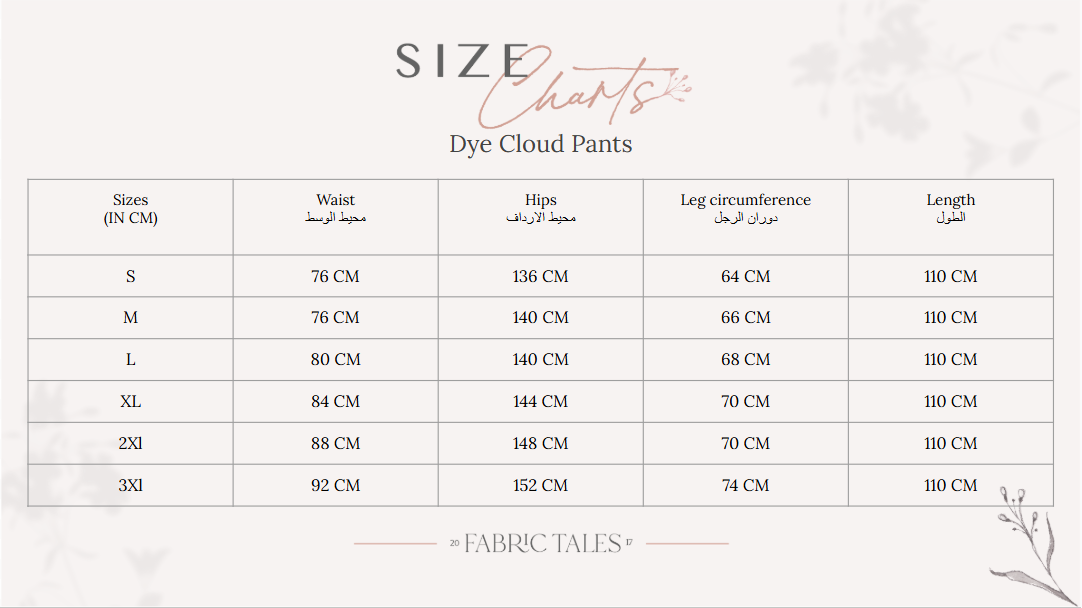 Dark Dye Cloud Pants