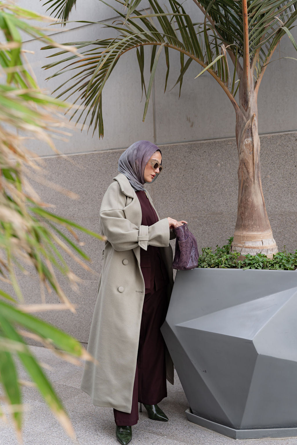 Sage Rue Trench Coat