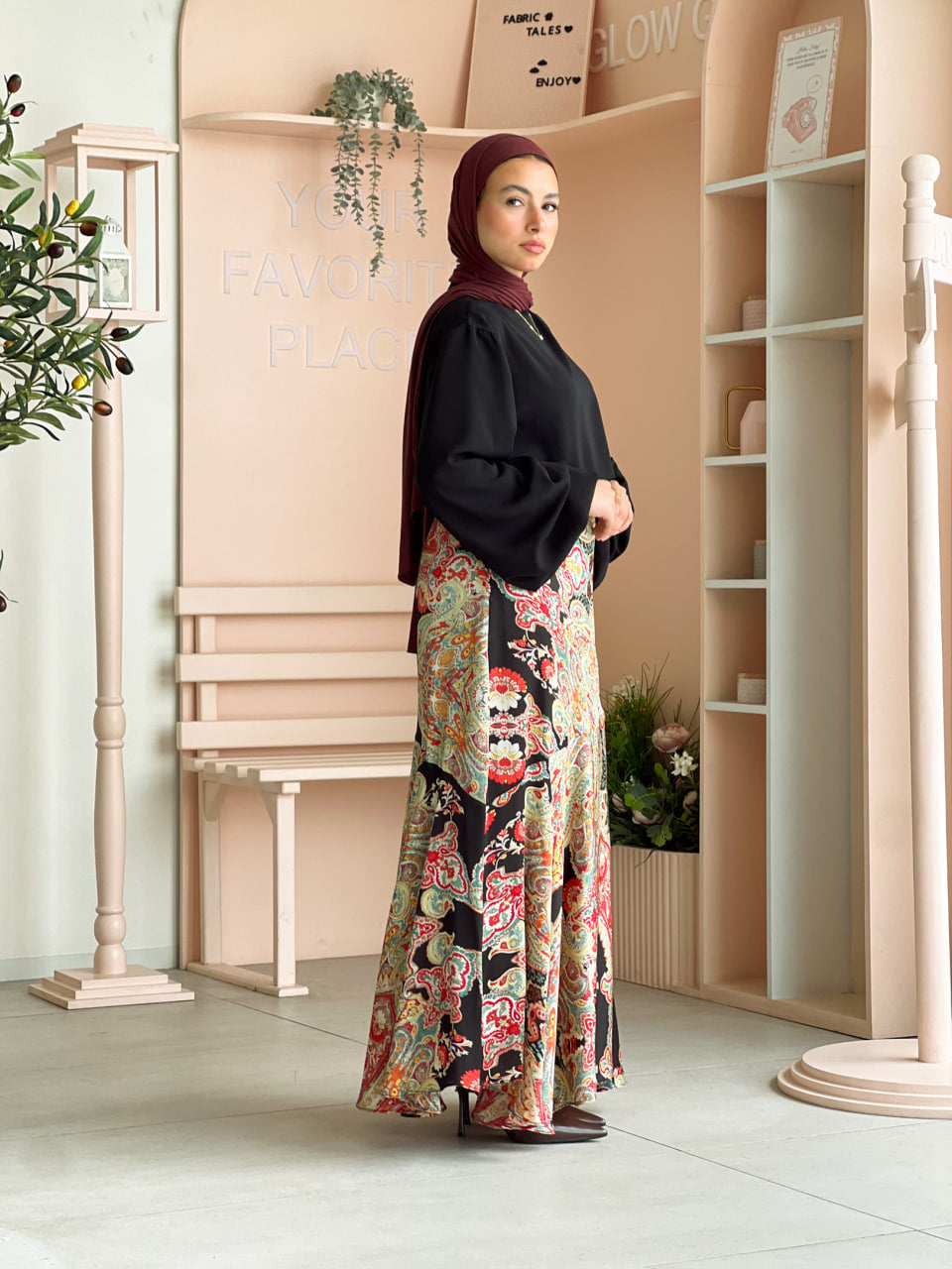 Black Louvre Blouse