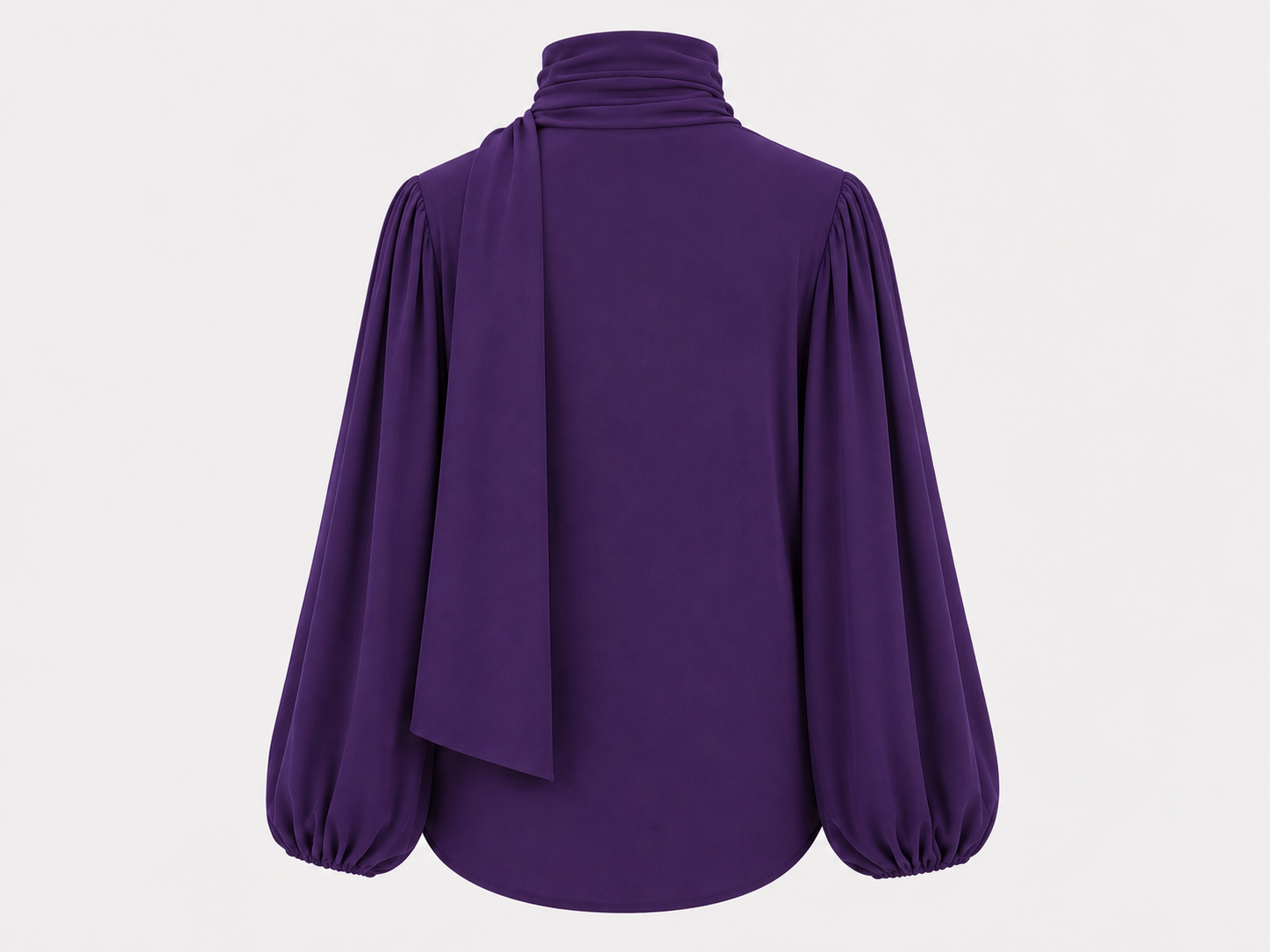 Eggplant Louvre Blouse