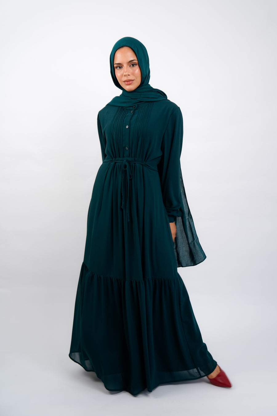 Teal Florence Dress