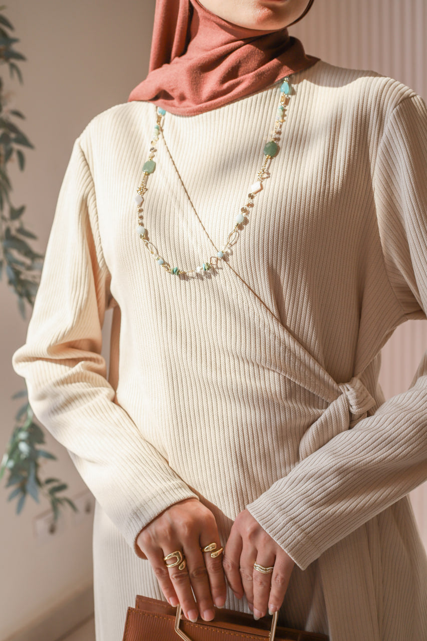 Beige Sadeel Dress