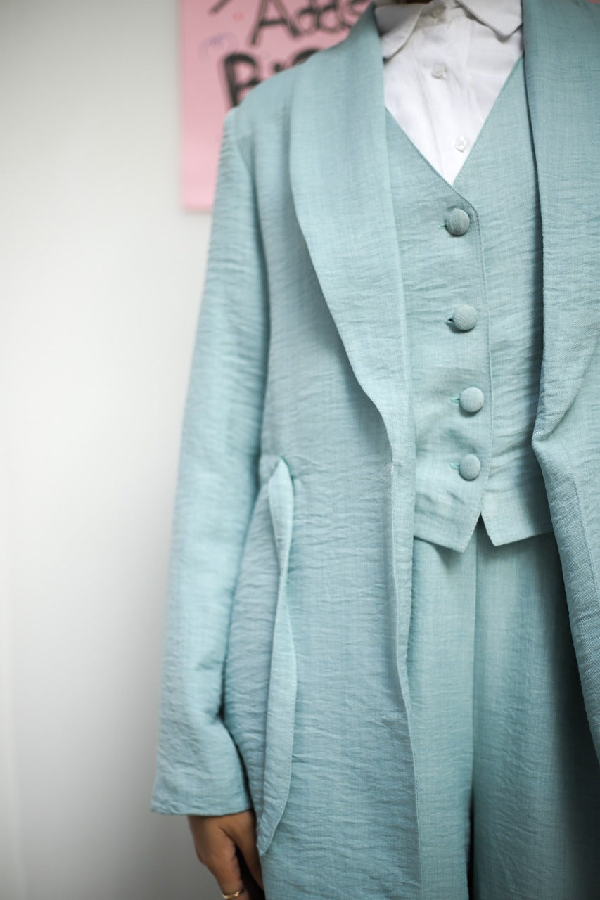 Mint Banker Vest