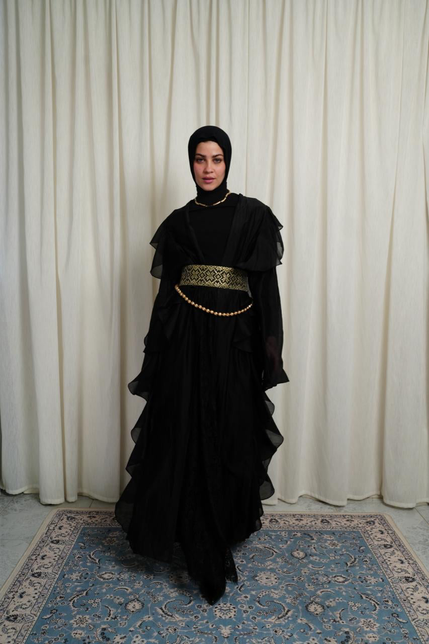 Black Aleppo Kaftan