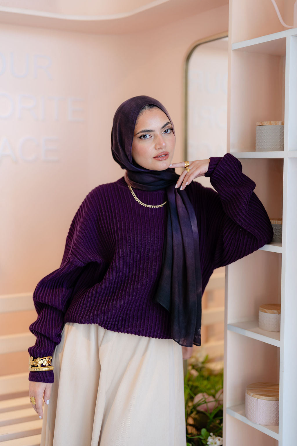 Aubergine Kyoto Pullover