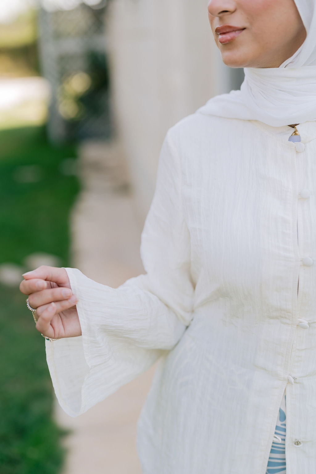 Crème Confetti Blouse