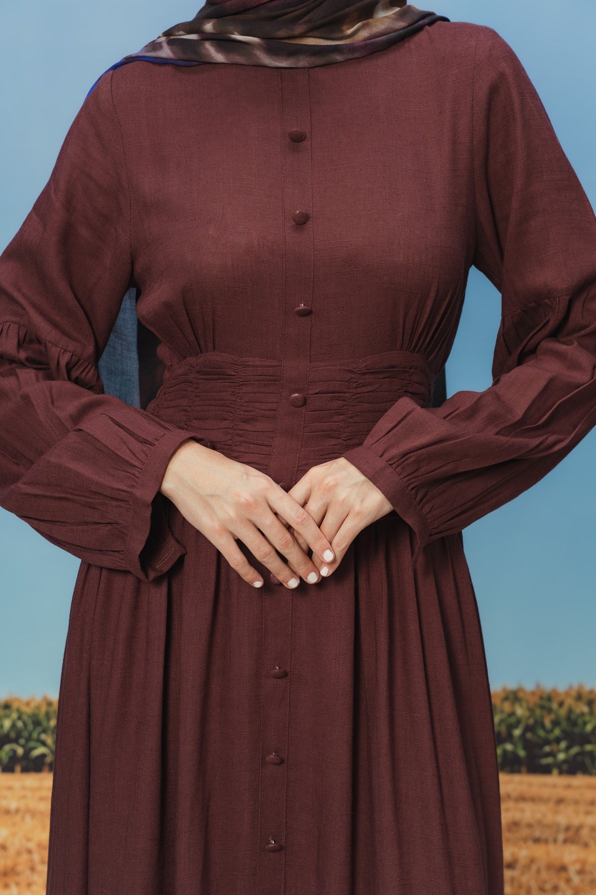 Berry Pilar Dress