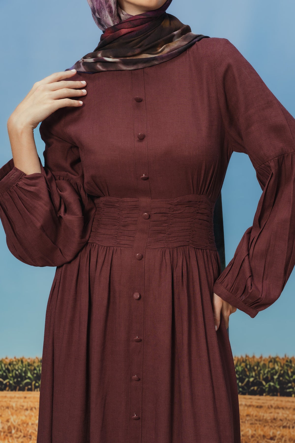 Berry Pilar Dress
