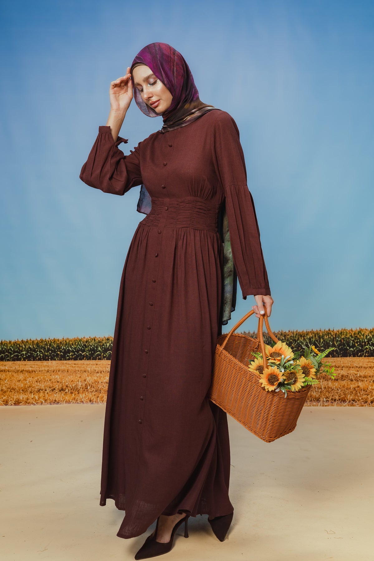 Berry Pilar Dress