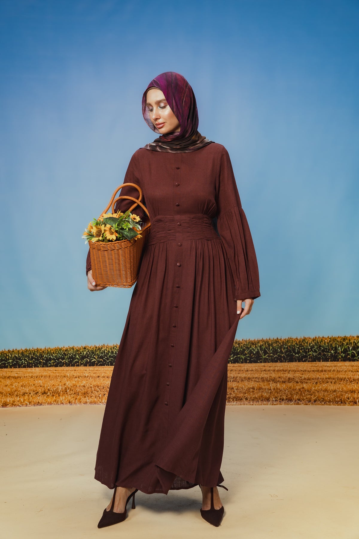 Berry Pilar Dress