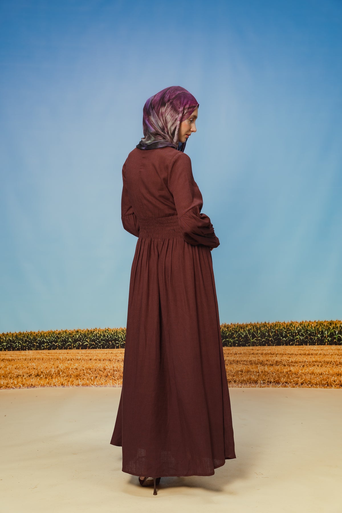 Berry Pilar Dress