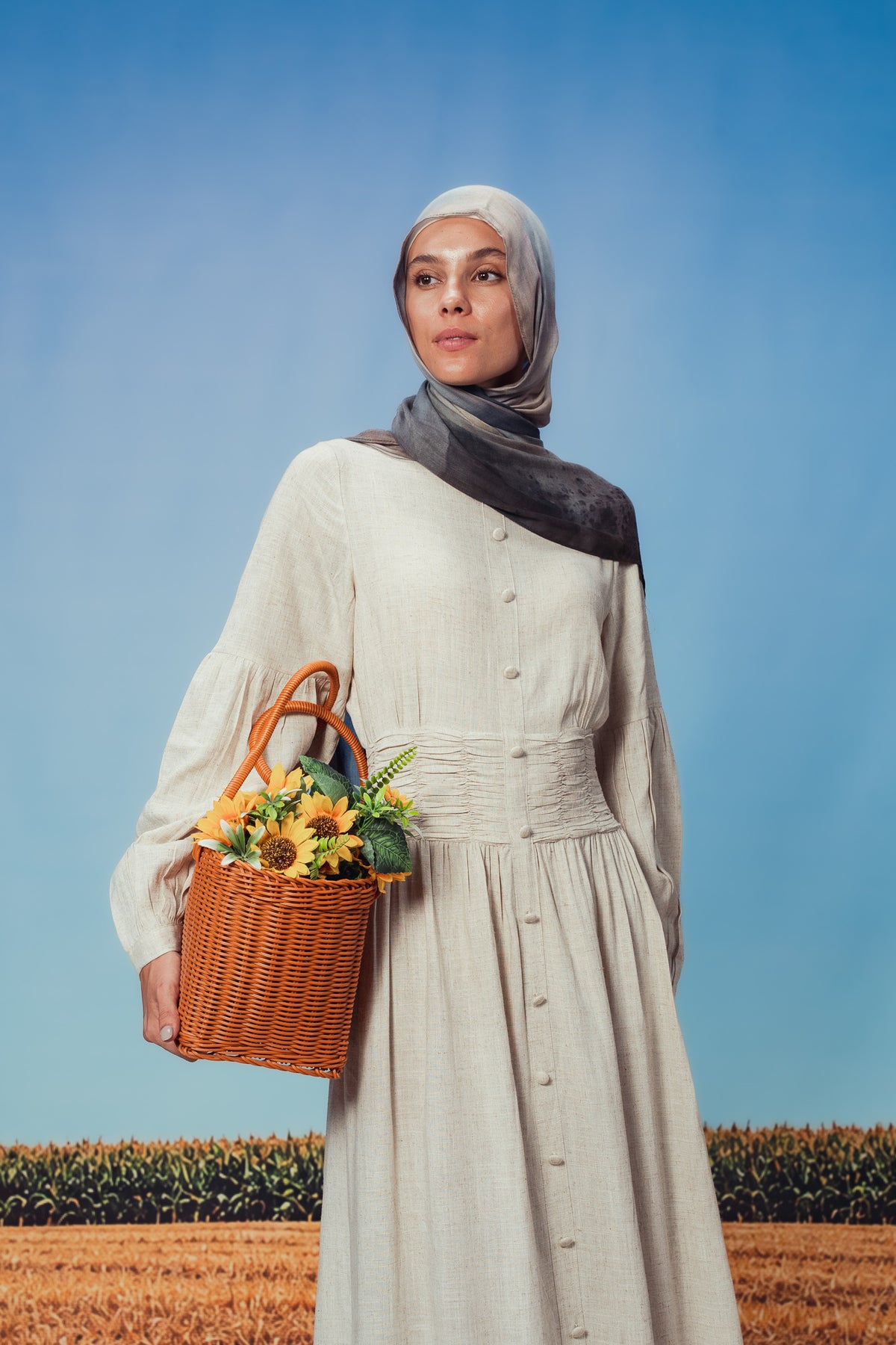 Almond Pilar Dress