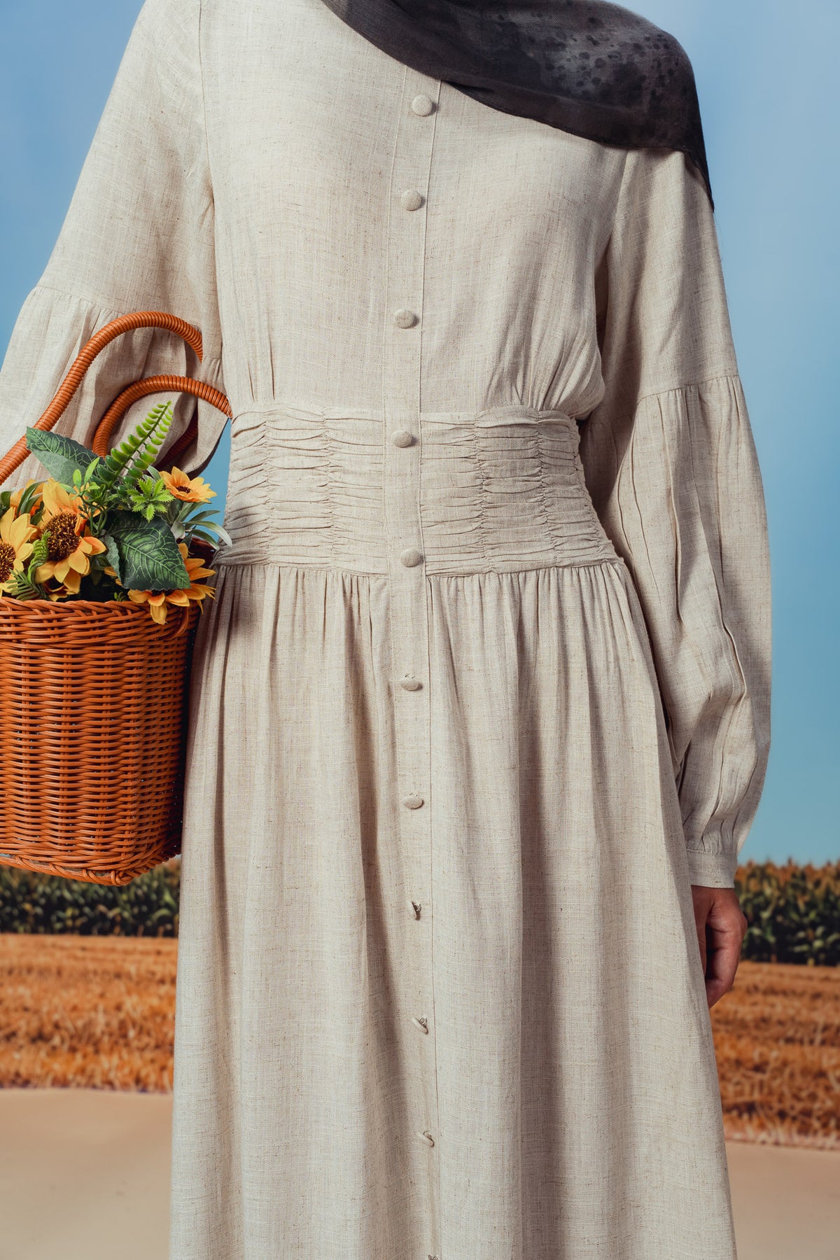 Almond Pilar Dress