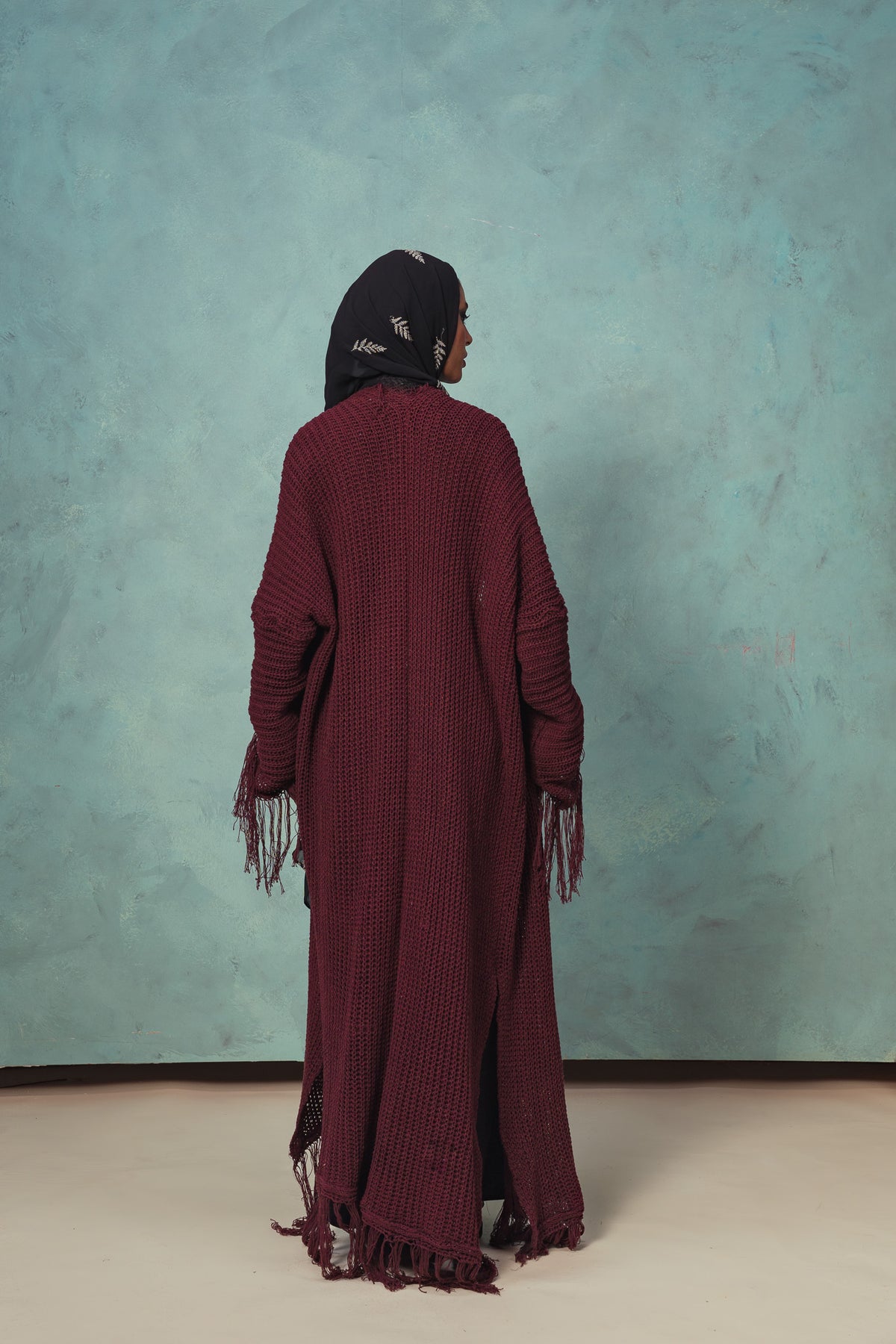 Burgundy Rhea Cardigan