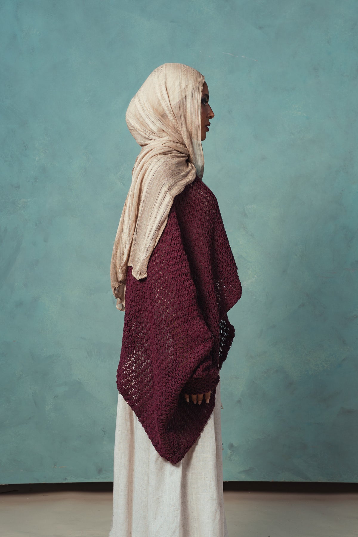 Burgundy Amaya Cape