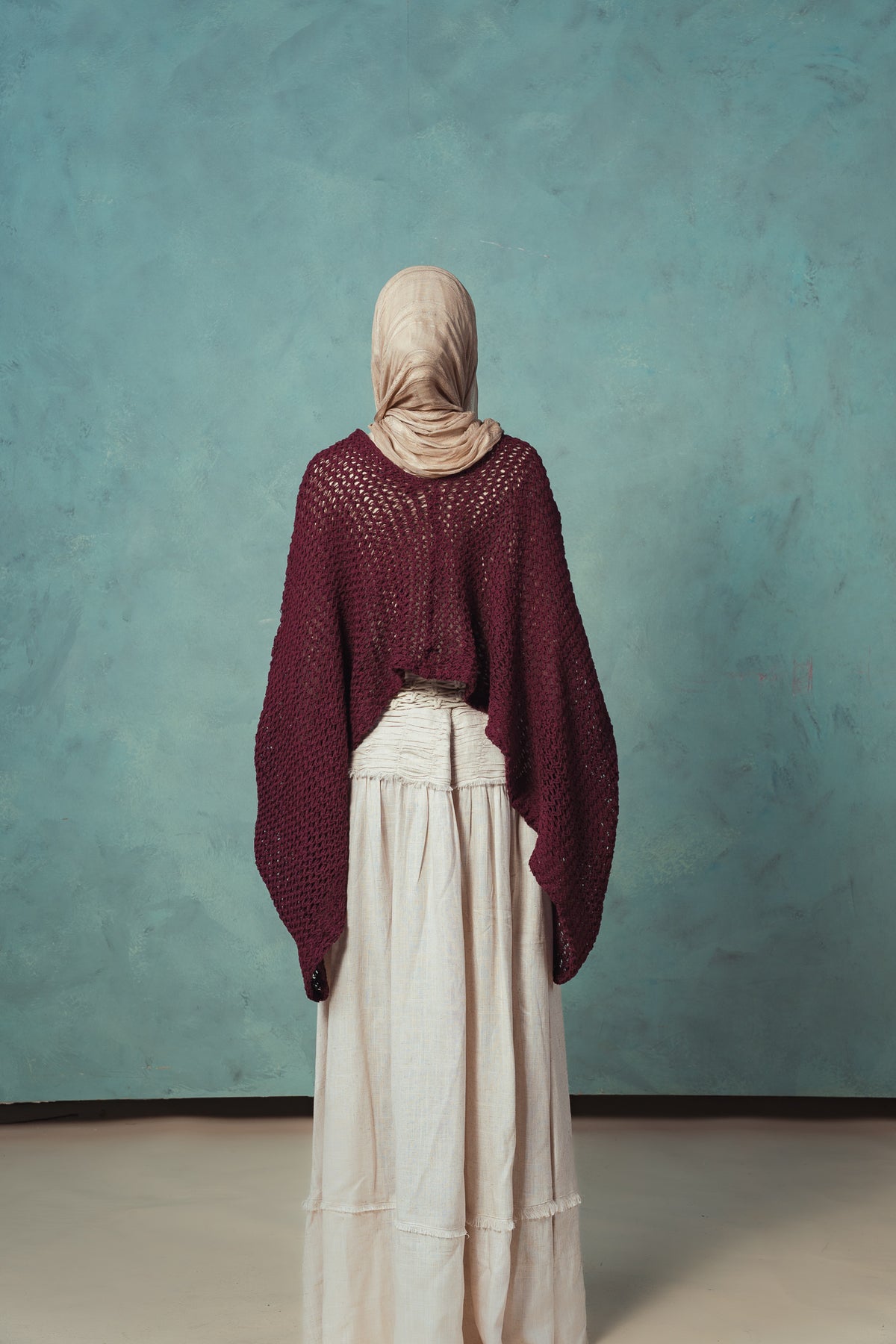 Burgundy Amaya Cape