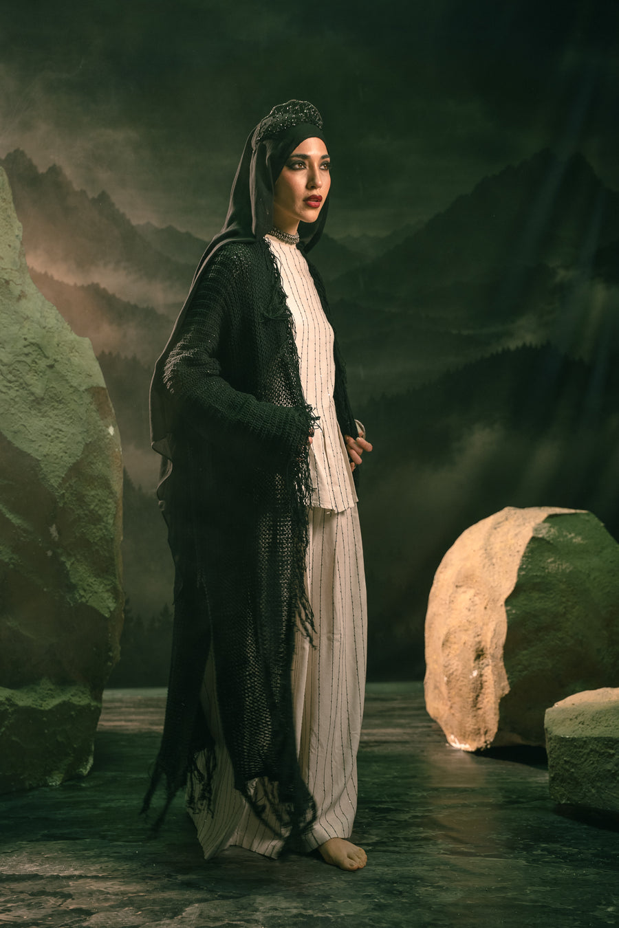 Black Rhea Cardigan