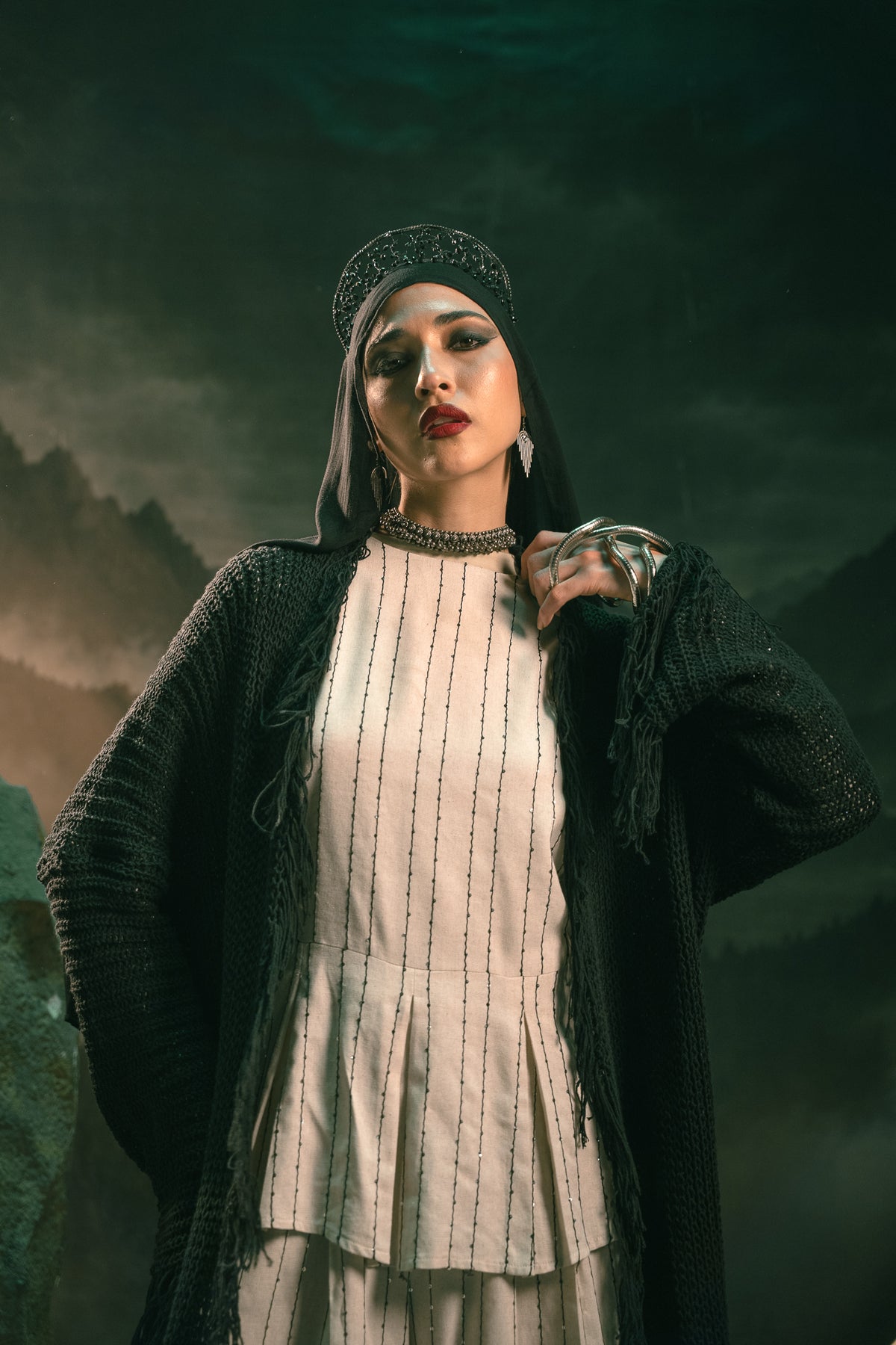 Black Rhea Cardigan