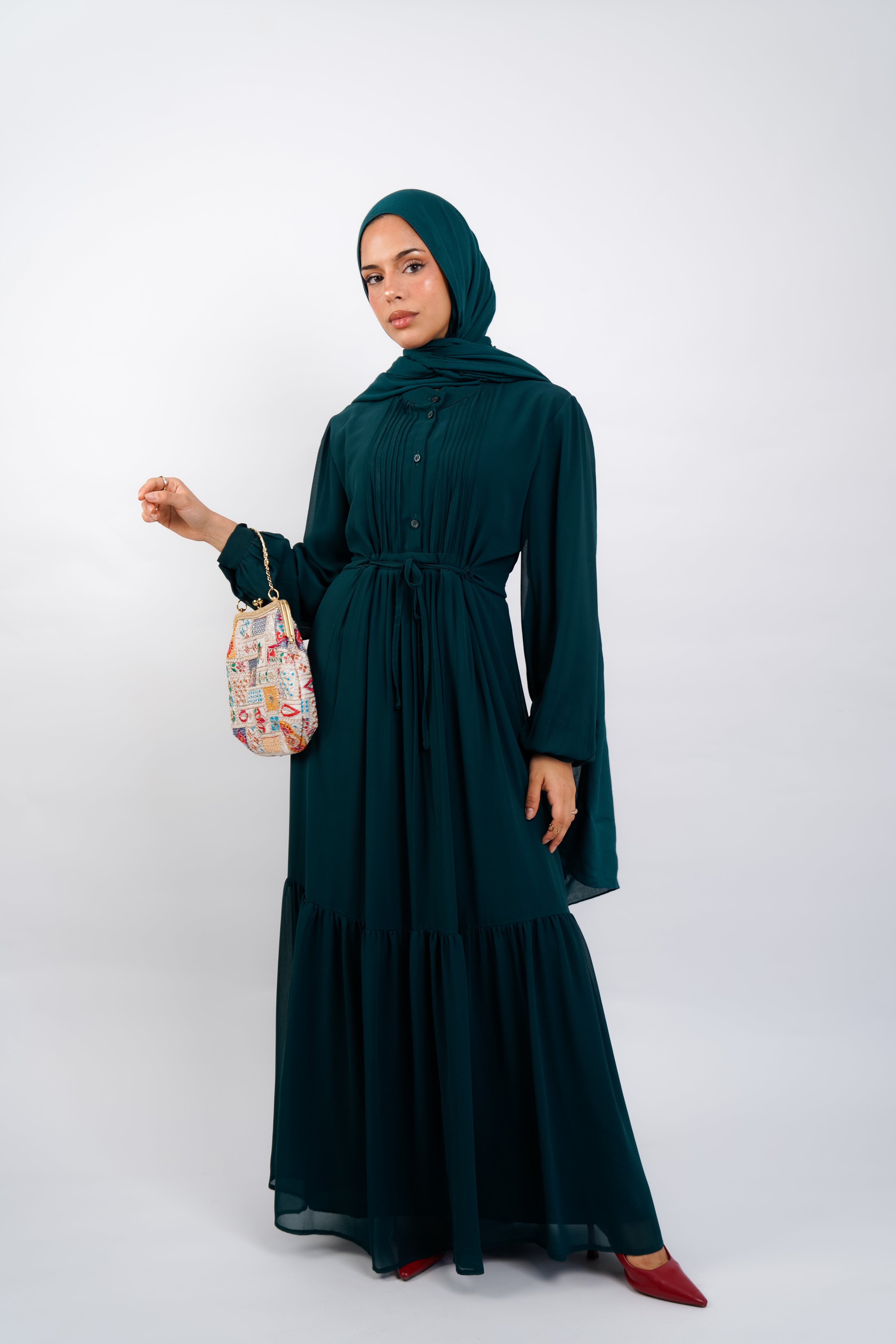 Teal Florence Dress